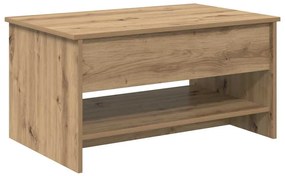 vidaXL Τραπεζάκι σαλονιού artisan δρυς 80 x 50.5 x 41.5 εκ