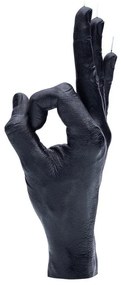 Κερί Χειρονομίας OK 350gr 21x8x8cm Black Candle Hand Paraffin