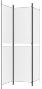 vidaXL Διαχωριστικό Δωματίου με 3 Πάνελ Λευκό 150 x 200 εκ. Υφασμάτινο