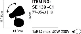 Σποτ Μονόφωτο Homelighting Softy 77-3543 Chrome