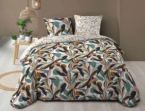 Σετ Υπέρδιπλη Παπλωματοθήκη & 2 Μαξιλαροθήκες Lavinia Douceur d'intérieur από βαμβάκι 57TC, με διαστάσεις 220x240cm