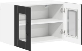 vidaXL Ραφιέρα τοίχου LUCCA 2 pcs Μαύρο 60 x 31 x 40 εκ
