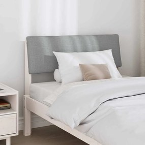 vidaXL Ταπετσαρισμένο κεφαλάρι Ανοιχτό γκρι 100 cm