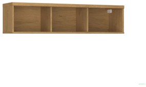 Κρεμαστό Ράφι Pavi Βελανιδιά 120x28.1x28.8cm