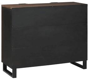 vidaXL Πλαϊνό Γραφείο Καφέ 90 x 33 x 75 εκ Μασίφ ξύλο μάνγκο