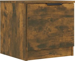 vidaXL Κομοδίνα 2 τεμ. Καπνιστή Δρυς 40 x 39 x 40 εκ.