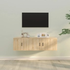 vidaXL Σετ Επίπλων Τηλεόρασης 2 Τεμαχίων Sonoma Δρυς Επεξ. Ξύλο