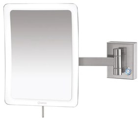 Επιτοίχιος Μεγεθυντικός Καθρέπτης x3 Led 5 watt 220-240V Brushed Nickel Sanco Led Cosmetic Mirrors MRLED-305-A73