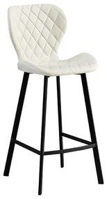 Σκαμπό Μπάρ Martin Off White Ύφασμα 48x46x73/106εκ. Το προϊόν πωλείται ως σετ 2 τεμαχιων