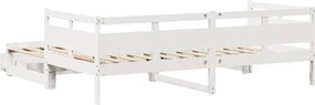 vidaXL Καναπές Κρεβάτι Συρόμενος Χωρίς Στρώμα 90x190 εκ. &amp; Συρτάρια