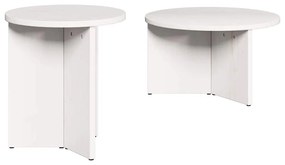 vidaXL Τραπεζάκι σαλονιού 2 pcs Λευκό 49 x 49 x 28 εκ