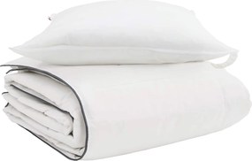 vidaXL Χειμερινό Παπλωματοθήκη με μαξιλάρι 2 pcs Λευκό Φτέρος