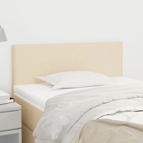 VidaXL Κεφαλάρι Κρεβατιού Κρεμ 90x5x78/88 εκ. Υφασμάτινο