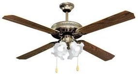 Ανεμιστήρας Οροφής Φ130 AC 60W Deco LINEME-02-00102-8-Μπρονζέ 02-00102-8
