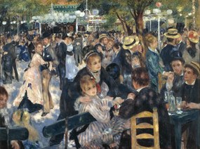 Αναπαραγωγή Ball at the Moulin de la Galette, 1876, Pierre Auguste Renoir