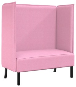 vidaXL Καθιστικό Υψηλής Πλάτης Ροζ 109x56x121 εκ. Υφασμάτινο