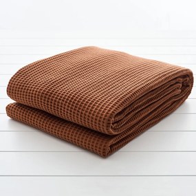 Κουβέρτα Πικέ King Size (260x250) Vesta 1080 Κυψέλη Τερακότα
