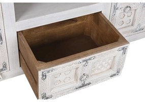 Τηλεόραση DKD Home Decor Λευκό Ξύλο Ξύλο από Μάνγκο 151 x 40 x 60 cm