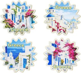 Σετ σουβέρ Greece 4τμχ - Coaster set 4pcs