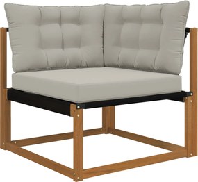 vidaXL Μαξιλάρι Καναπέ Εξωτερικού Χώρου 3 pcs Γκρι Πολυεστέρας