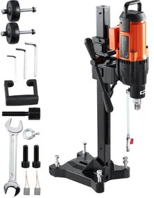 VEVOR Diamond Core Drill Machine Concrete Core Drill Rig Casters 3200W 750RPM