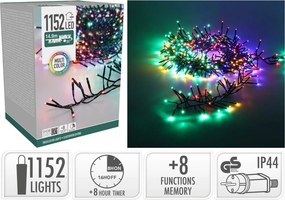 1152 LED Φωτάκια - 14.9 Μέτρα - Χρονοδιακόπτης - Πολύχρωμο