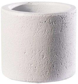 Γλάστρα Τσιμεντένια Κύλινδρος Echo A-8370-8 20x20x18cm White Supergreens Τσιμέντο