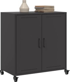 vidaXL Ντουλάπι Μαύρο 68x39x72 εκ. από Χάλυβα