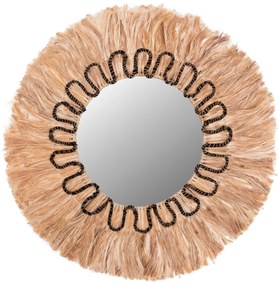 ΚΑΘΡΕΠΤΗΣ ΣΤΡΟΓΓΥΛΟΣ ΜΕ ΠΛΑΙΣΙΟ ΙΝΕΣ ΑΜΠΑΚΑ ΧΡΩΜΑ ΦΥΣΙΚΟ ΜΑΥΡΟ Φ100εκ.FB97749 0501734