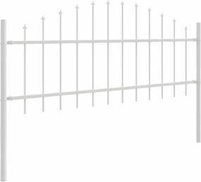 vidaXL Φράχτης Κήπου 7 pcs Λευκό 170 x 140 εκ