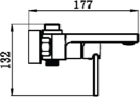 Eveberg Menton - Μπαταρία λουτρού χρωμέ