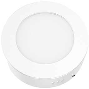 Panel Led Arca1240RW 12W 4000K 950lm White Aca Round Αλουμίνιο