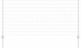 vidaXL Τεντώτο με στήριγμα Ασημί 1 x 25 m Ατσάλι