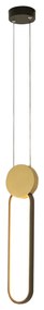 Φωτιστικό Οροφής Μονόφωτο LED Dimmable Zambelis 23100 Gold Matt