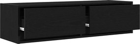 vidaXL Ντουλάπι TV 100 x 31 x 25,5 εκ. Μαύρη δρυς Επεξεργασμένο ξύλο