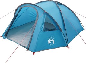 vidaXL Θόλος Τέντα 4 άτομο 308 x 268 x 130 εκ. Αδιάβροχο Μπλε ταφτάς