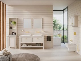 Stewehome διανομέας οδοντόβουρτσας από γυαλί Χρυσό