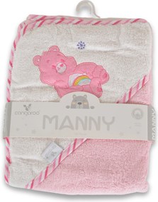 Hooded Towel “Manny“ 76x76cm pink