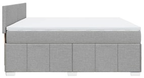 ΚΡΕΒΑΤΙ BOXSPRING ΜΕ ΣΤΡΩΜΑ ΑΝΟΙΧΤΟ ΓΚΡΙ 180X200 ΕΚ. ΥΦΑΣΜΑΤΙΝΟ 3289440