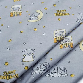 Σεντόνι Λίκνου (80x110) Dimcol Sweet Dreams 552 Grey
