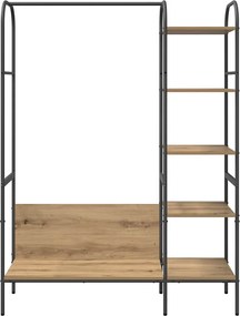 vidaXL Ράφι Ρούχων με ράφι Μπεζ 120 x 44 x 160 εκ Επεξεργασμένο ξύλο