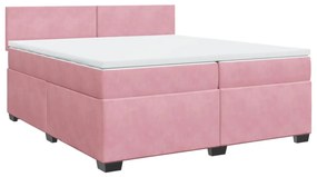 ΚΡΕΒΑΤΙ BOXSPRING ΜΕ ΣΤΡΩΜΑ ΡΟΖ 200X200 ΕΚ. ΒΕΛΟΥΔΙΝΟ 3286401