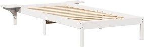 vidaXL Σκελετός Κρεβατιού Λευκό 80 x 200 cm Στερεά ξυλεία πεύκου