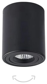 InLight Φωτιστικό οροφής από μαύρο μέταλλο 1XGu10 D:7,8cm 42025-BL
