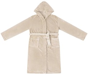 vidaXL Φόρμα Μπάνιου Με Κουκούλα Μπεζ l Φανέλα