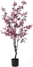 Τεχνητό Δέντρο Αζαλέα Rhododendron 5501-6 50x50x130cm Pink Supergreens Πολυαιθυλένιο,Ύφασμα