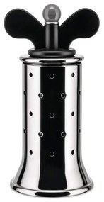 Μύλος Πιπεριού 9098 B Φ6,3x13,2cm Silver-Black Alessi Ανοξείδωτο Ατσάλι