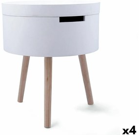 Βοηθητικό Τραπέζι Vinthera Moa Λευκό Μπεζ 38 x 43 cm (4 Μονάδες)