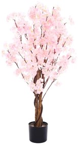 Τεχνητή κερασιά ροζ 120 cm σε γλάστρα - Πολυαιθυλένιο - 6-0318