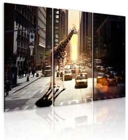 Πίνακας - Giraffe in the big city 60x40